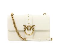 Pinko Love One Classic CL Ternero SE, Bolso de mujer, talla única, Z14q_white seda-antique Gold, Talla única