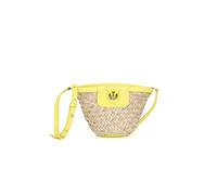 PINKO Bolso de mano 'Love Summer Bucket Rafia + Vitello Seta' beige One Size EUR