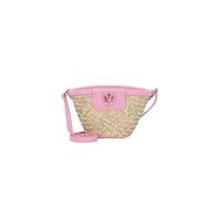 PINKO Bolso de mano 'Love Summer Bucket Rafia + Vitello Seta' rosa One Size EUR