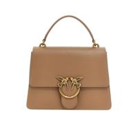 Pinko Love One Classic Bolso de mano marrón, cuero, mujer