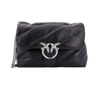 Pinko - LOVE CLASSIC PUFF CL SHEEP NAP, Bolso de mano Mujer, Z99O_NERO-OLD SILVER,