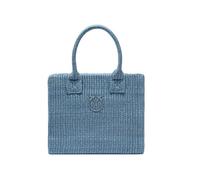 Pinko Bolso Shopper pequeño Beach de rafia con logotipo Love Birds Art. 106832A39Y