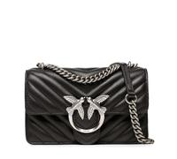 Pinko - LOVE ONE MINI DC SHEEP NAPPA C, LOVE ONE MINI DC SHEEP NAPA C Mujer, Z99O_NERO-OLD SILVER,
