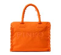 PINKO Bolsos, neceseres y maletas para mujer Bolso shopper logotipo y detalles deshilachados