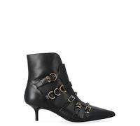 Pinko Botín Gloria 08 de piel negro, Negro , 36 EU