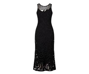 PINKO- Bufera Crochet Dress- Dresses- Mujer- Negro- L- Bufera Crochet Dress