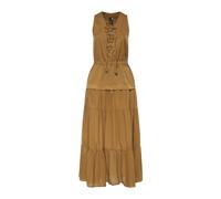 PINKO- Casarsa Abito Voile e Gabardin- Dresses- Mujer- Marrón- M- Casarsa Abito Voile e Gabardin