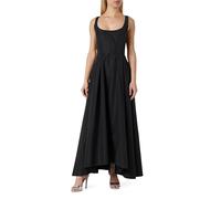 Pinko Champán Tafetán Vestido de Fiesta Informal, Z99_Negro Limousine, 38 para Mujer