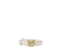 Pinko Love Berry H2 Belt Becerro Set Cinturón, Z14q_White Seda-Antique Gold, L para Mujer