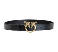 PINKO Cinturón Mujer Love Berry Simply Belt H3 100125 Hebilla Oro Color Negro