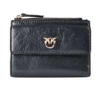 PINKO Compact Wallet Cartera Piel 13 cm negro