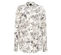 PINKO Corisha Camicia Crepe De Chine Stampa Tattoo Butter/black Talla: 42 | Camisas Outlet | Mujer | Negro