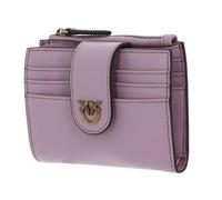 PINKO Cuero Monedero Multi Purpose Wallet Light Pink + Antique Gold Rosa