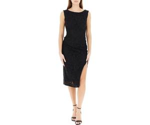 PINKO- Drupa Abito Pizzo Rebrode- Dresses- Mujer- Negro- L- Drupa Abito Pizzo Rebrode