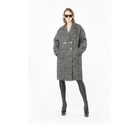 PINKO Eprom Coat Black/white Talla: M | Outlet | Mujer | Negro