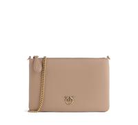 Pinko Flat Classic Bandolera marrón, cuero, mujer