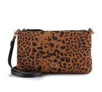 PINKO Flat Horizontal Bolsa de hombro Piel 20 cm marrón