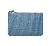 PINKO- Flat Mini Rafia Pochette- Bags- Mujer- Azul- ONE SIZE- Flat Mini Rafia Pochette