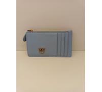 Pinko Garza Cardholder de becerro de seda, accesorios portatarjetas de viaje para mujer, Azul (e57q Light Blue), 8X1X13, Tarjetero