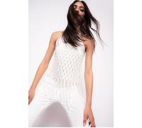 PINKO Getafe Top Rete Con Frange Beige G. Maroso Talla: L | Camisetas de tirantes Outlet | Mujer | Marrón
