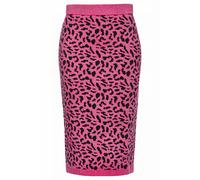 PINKO Giornalaio Gonna Jacquard Lure Nude RosÉ & Classic Black Talla: M | Faldas Midi Outlet | Mujer | Negro