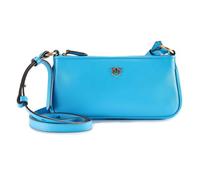 PINKO Half Moon Bolsa de hombro Piel natural 23 cm azul