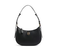 Pinko Half Moon Mini FL Becerro Seda, Bolsa Mujeres, Z99q_Negro-Dorado Envejecido, Einheitsgröße
