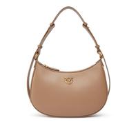 Pinko Half Moon Mini FL - Bolso de mujer de becerro, talla única, Marrón (d01q Galleta Jengibre-Antique Gold), 26X19X7