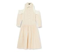 Pinko Hazzard Vestido De Popelín con Flecos Informal, P97_Tinte Rosa, 52 para Mujer