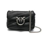 Pinko Love Puff Baby C Sheep Nappa, Bolsa Mujeres, Z99o_Negro-Old Silver, Talla única