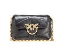 Pinko Love Baby Puff C Sheep Nappa, Bolsa Mujeres, Z99q_Negro-Antiguo Gold, Talla única