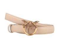 PINKO Love Berry Cinturón Piel 100 cm beige