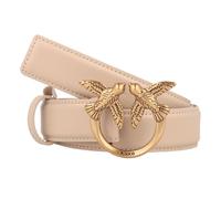 PINKO Love Berry Cinturón Piel 100 cm beige