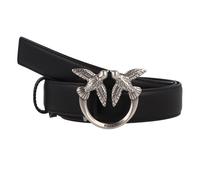 PINKO Love Berry Cinturón Piel 85 cm negro