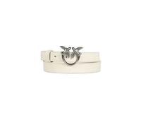 Pinko Love Berry H2 Belt Becerro Set Cinturón, Z14q_White Seda-Antique Gold, M para Mujer