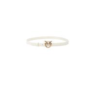Pinko Love Berry H2 Belt Becerro Set Cinturón, Z14q_White Seda-Antique Gold, M para Mujer
