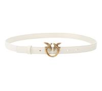Pinko Love Berry H2 Belt Becerro Set Cinturón, Z14q_White Seda-Antique Gold, M para Mujer