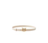 PINKO Love Berry Cinturón Piel 80 cm beige