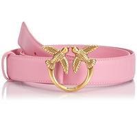 Pinko Love Berry H3 Belt Becerro Seda Cinturón, P31q_Marino-Antique Gold, L para Mujer