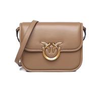 PINKO- Love Box Bag Fl Mini Nappa + V- Bags- Mujer- Marrón- ONE SIZE- Love Box Bag Fl Mini Nappa + V