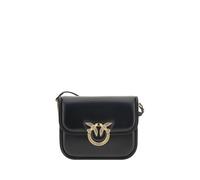 Pinko LOVE BOX BAG FLAP MINI, Z99q Black-antique Gold, 19X13X7