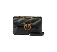 Pinko Love Classic Puff CL Sheep NAP, Bolso de Mano para Mujer, Z99Q_Nero-Antique Gold, Talla única