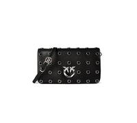 PINKO Love Click Clutch Piel natural 20 cm negro