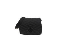Pinko Love Click Puff Classic Recycled Nylon Puzzle Edredón, Bolsa para Mujer, Z99b_Black Limusine Block Color