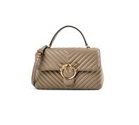 PINKO Love Lady Bolso Piel natural 26 cm gris