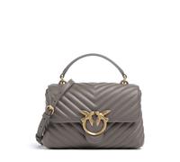 Pinko Love Lady Puff Mini Bolso de mano gris, cuero, mujer