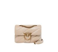 Pinko Bolso de hombro Love Puff en piel 21 cm marrón
