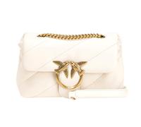 Pinko Love Mini Puff Cl Sheep Nappa, Bolsa Mujeres, Z14q_White Seta-Antique Gold, Talla única