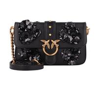 PINKO Love One Bolsa de hombro Mini Bag Piel 18 cm negro