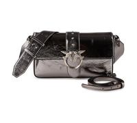 PINKO Love One Classic Bolsa de hombro Piel 27 cm color plata